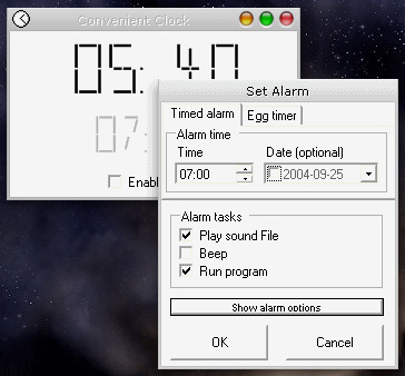 Convenient Clock Screenshot